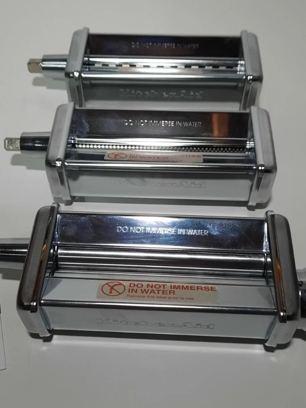 KitchenAid KPRA 3-Piece Pasta Roller Cutter Set Made in Italy Box Manual
